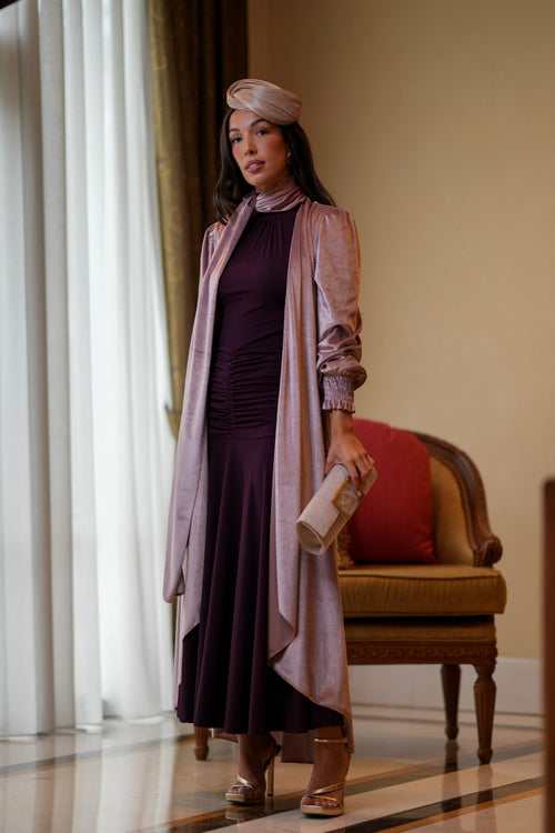 Vestido Belisa Berenjena