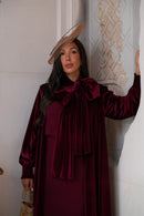 Kaftan Terciopelo Fular Granate