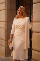 Vestido Adina Beige