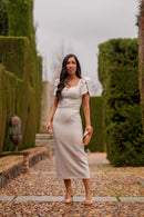 Vestido Greta Beige