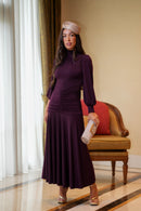 Vestido Belisa Berenjena
