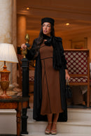 Kaftan Terciopelo Fular Negro