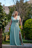 Vestido Jade Verde Agua