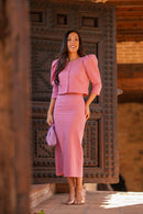 Conjunto Bette Vichy Rosa