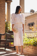 Conjunto Bette Vichy Blanco