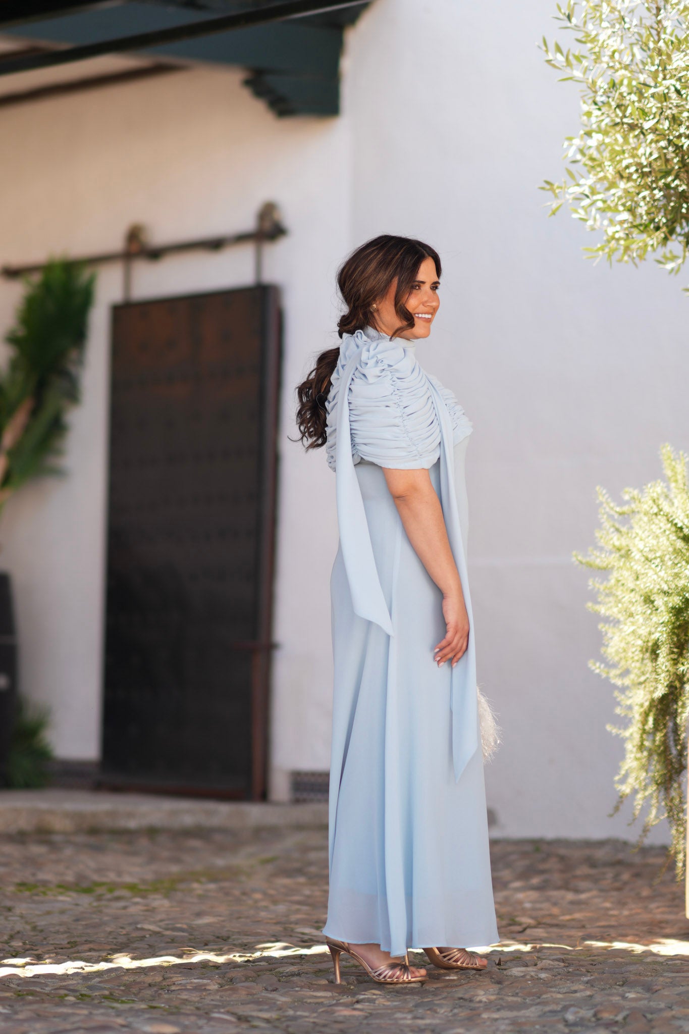 Vestido Afrodita Celeste