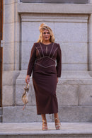 Vestido Rocío Chocolate