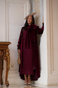 Kaftan Terciopelo Fular Granate