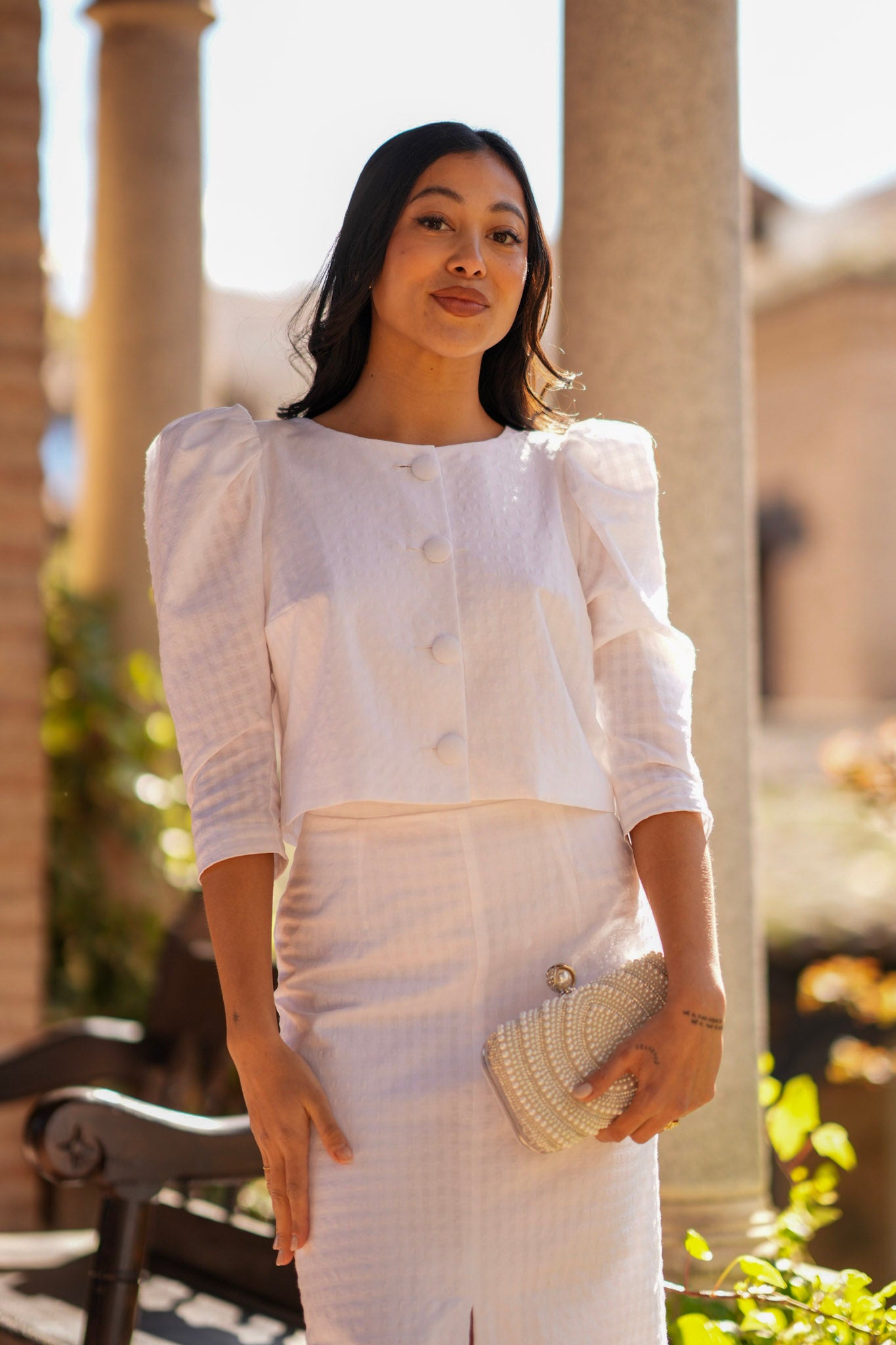 Conjunto Bette Vichy Blanco