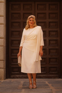 Vestido Adina Beige