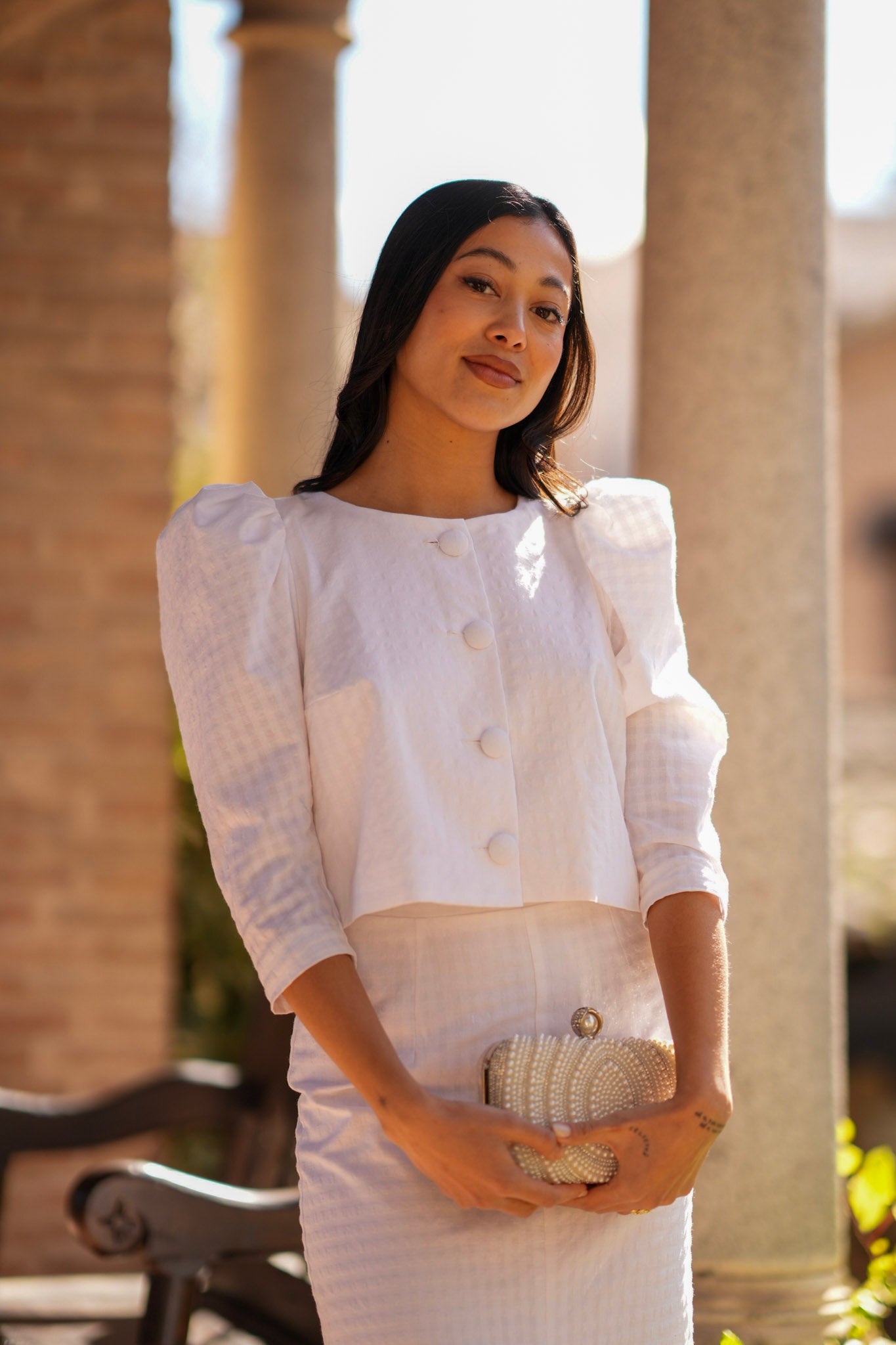 Conjunto Bette Vichy Blanco