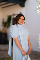 Vestido Afrodita Celeste