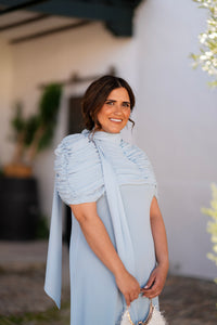 Vestido Afrodita Celeste