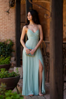 Vestido Marina Verde Agua