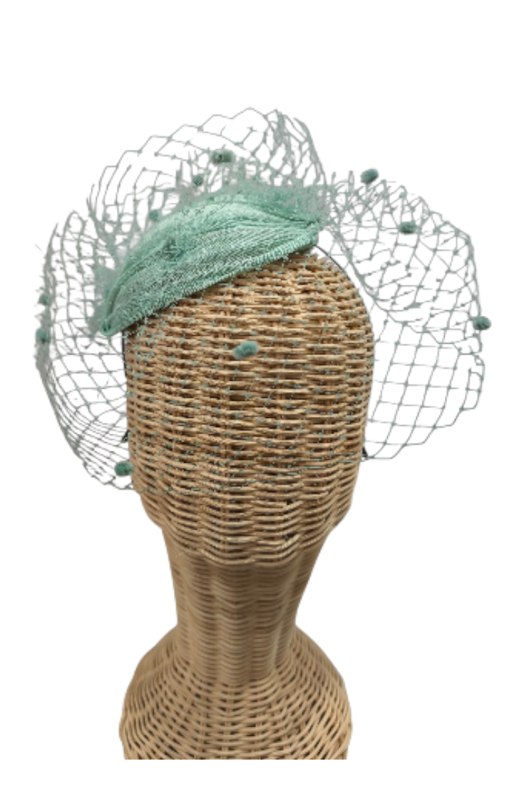 Tocado Penélope Verde Agua