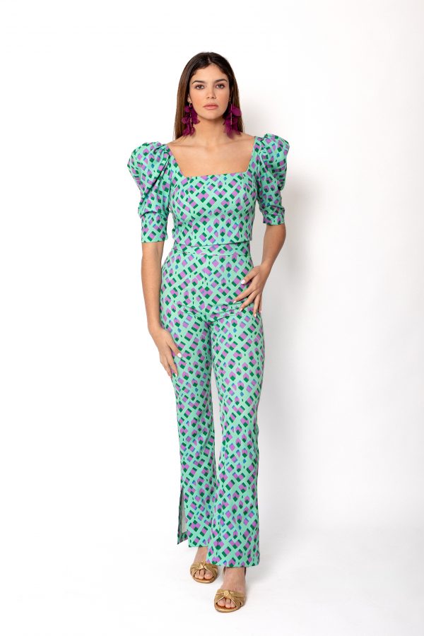 Conjunto Niza Estampado Verde
