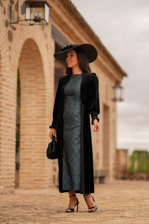 Kaftan Terciopelo Negro