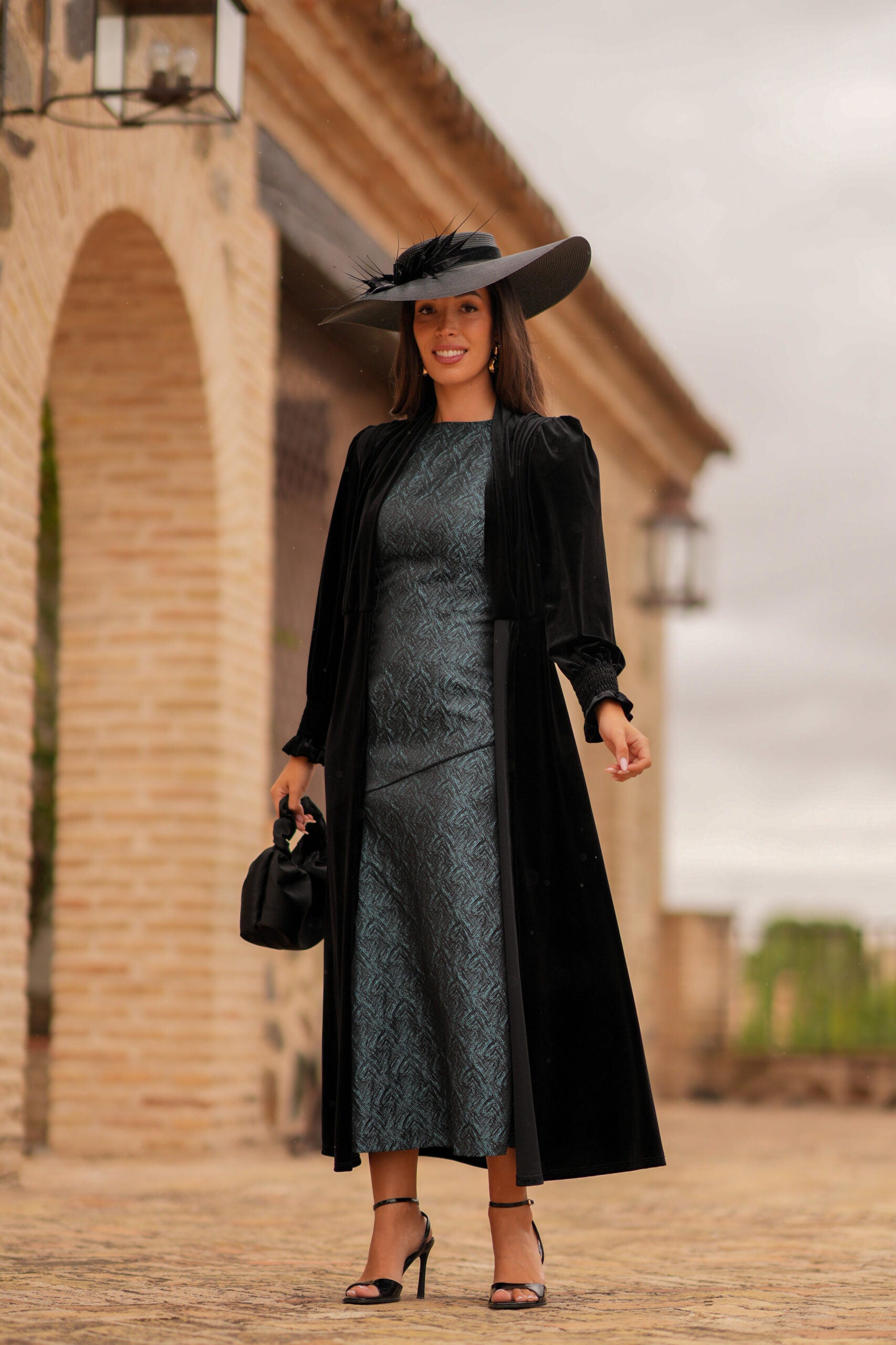 Kaftan Terciopelo Negro