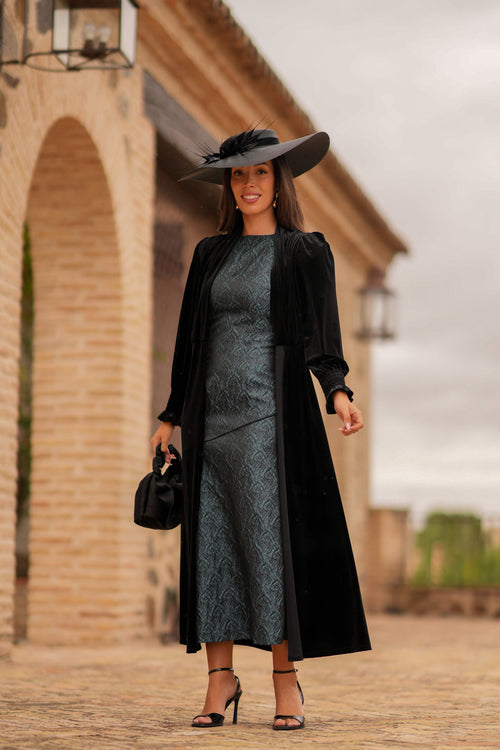 Kaftan Terciopelo Negro