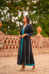 Kaftan Terciopelo Gris