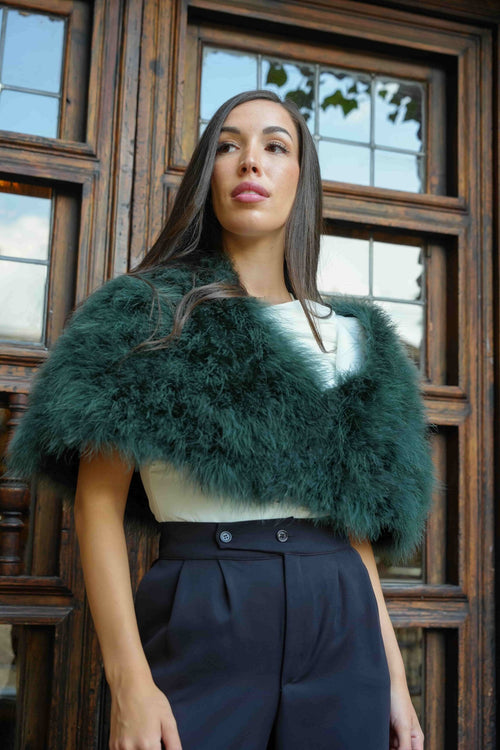 Capa de Plumas Verde