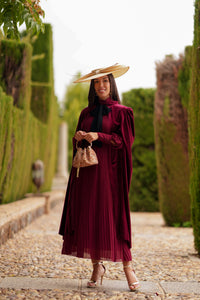 Capa Terciopelo Granate (Lazo negro)