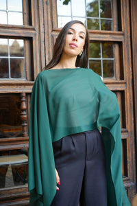 Capa Gasa Verde Botella
