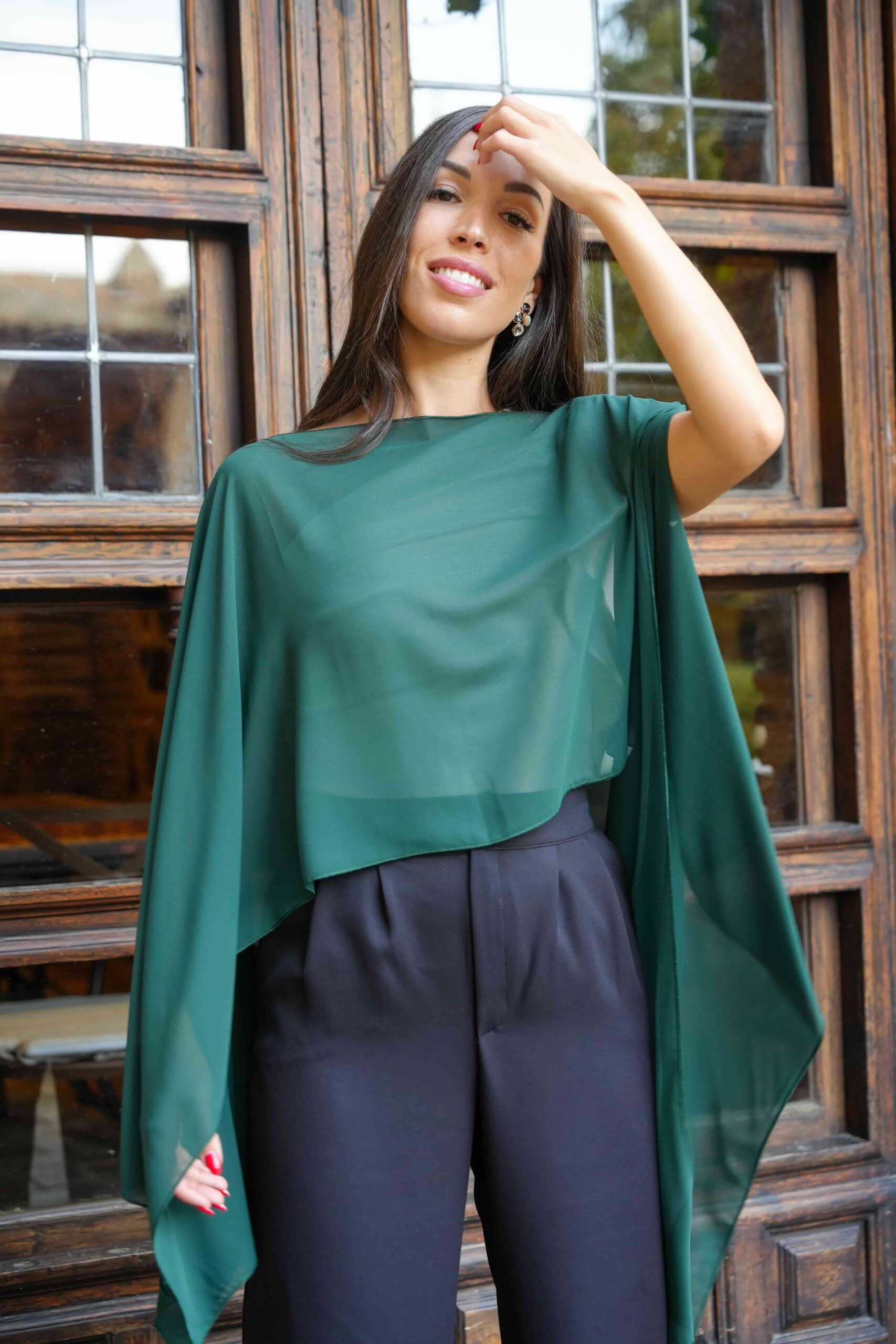 Capa Gasa Verde Botella