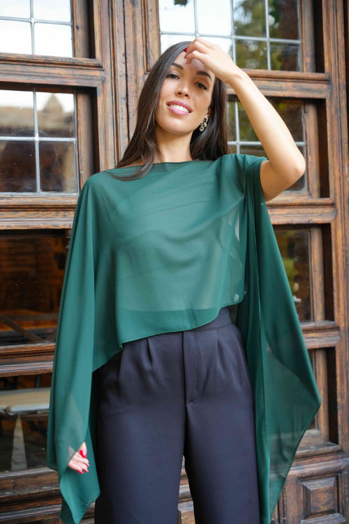 Capa Gasa Verde Botella