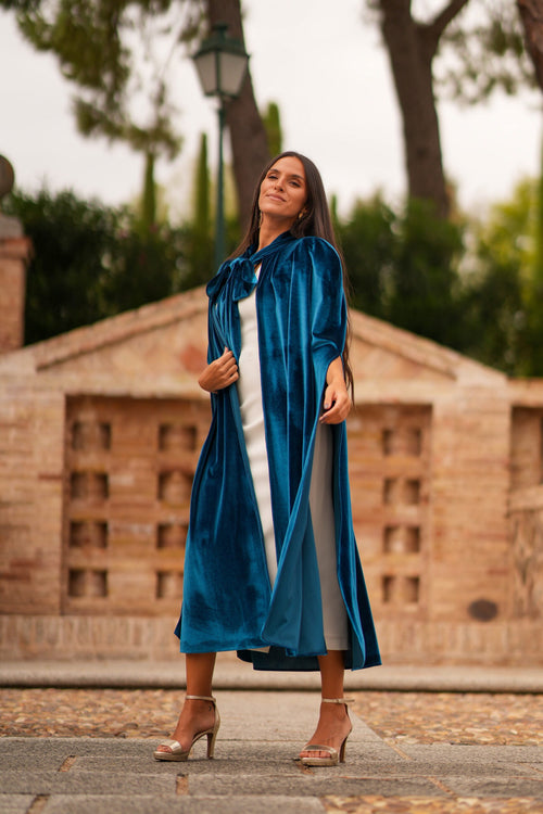 Capa de terciopelo Azul