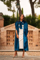 Capa de terciopelo Azul
