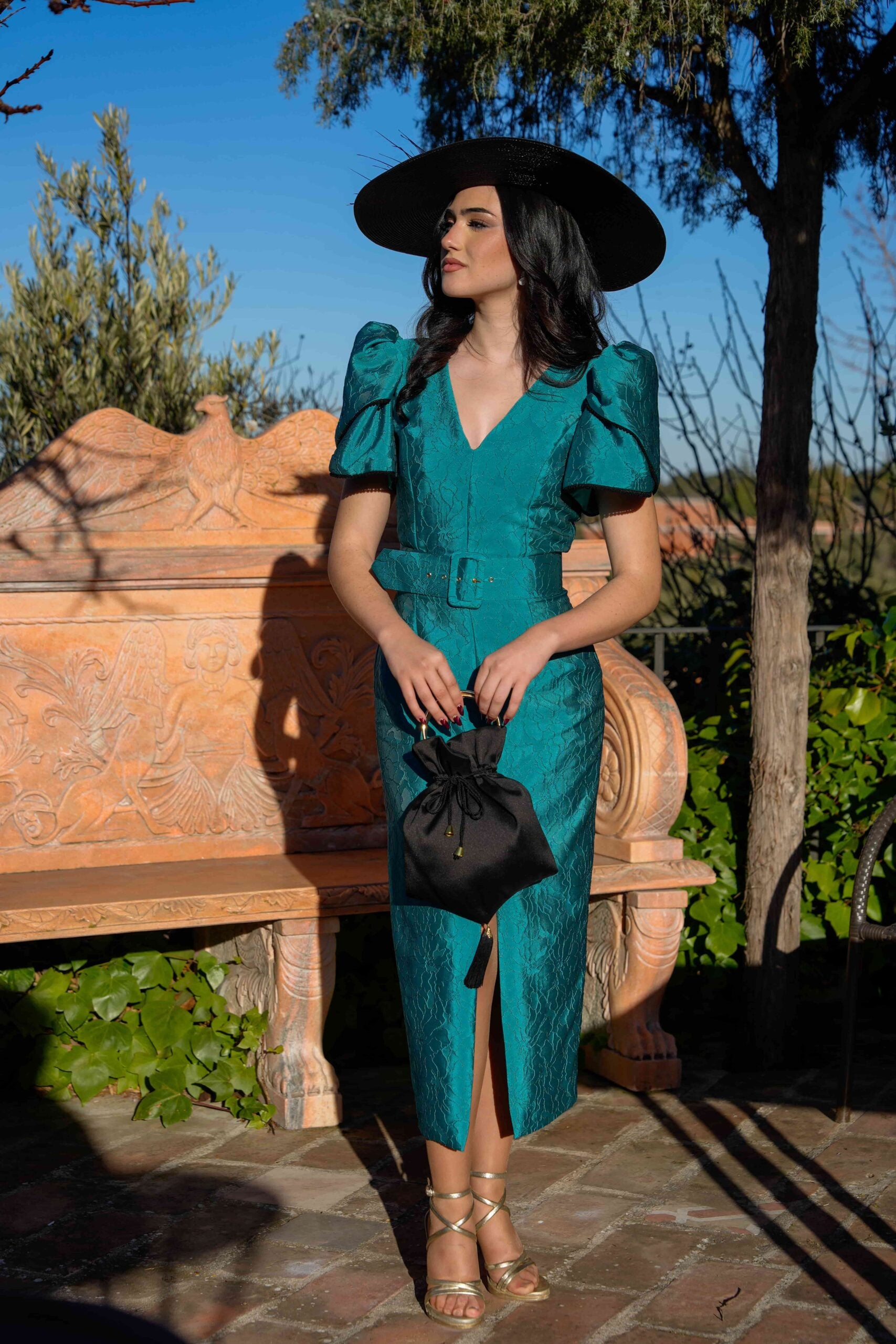 Vestido Dana Petróleo
