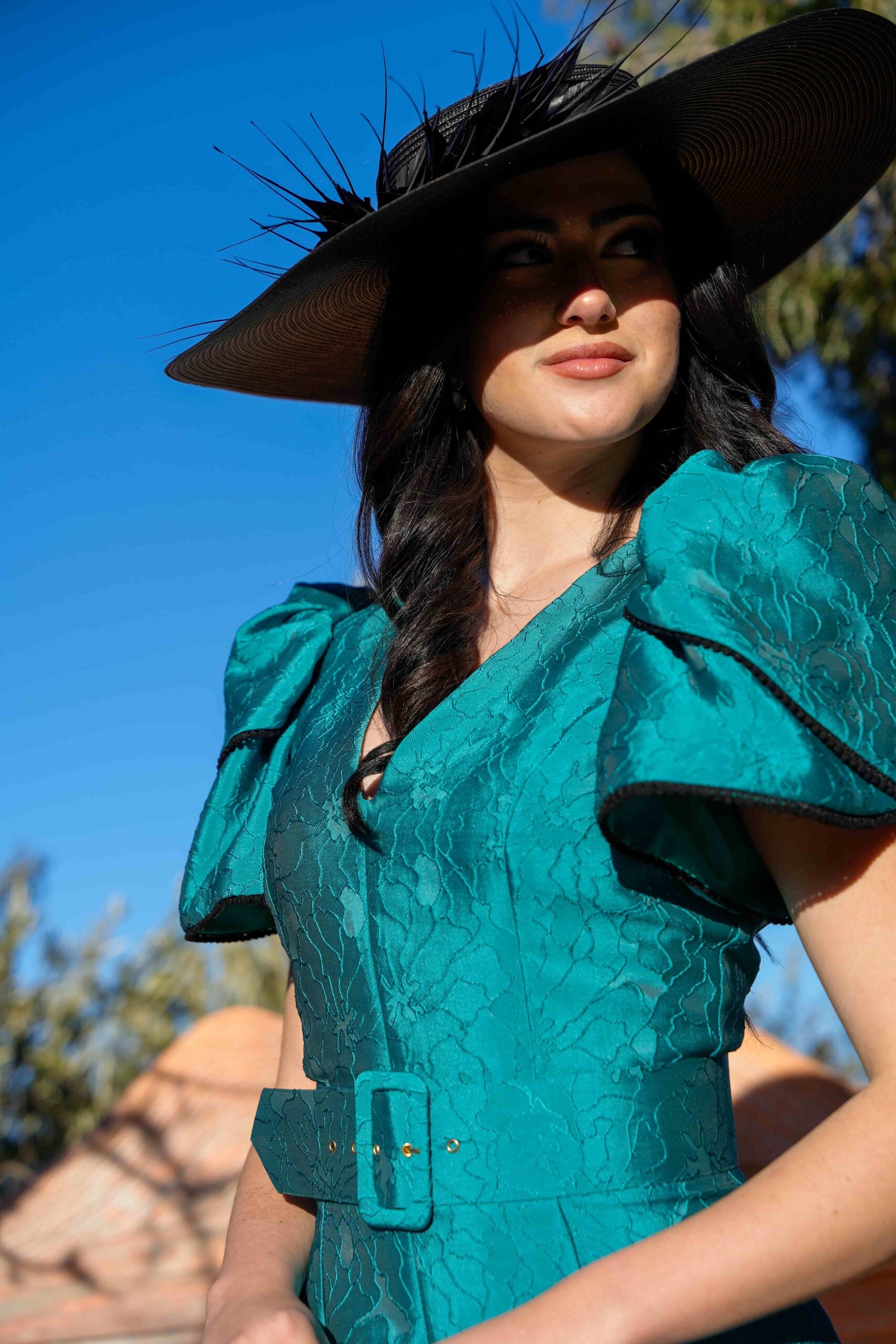 Vestido Dana Petróleo
