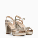 Sandalia Paris Platino