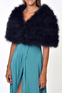 Capa de Plumas Negra