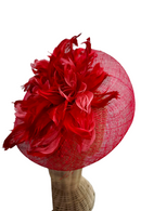 Tocado Leonor Rojo