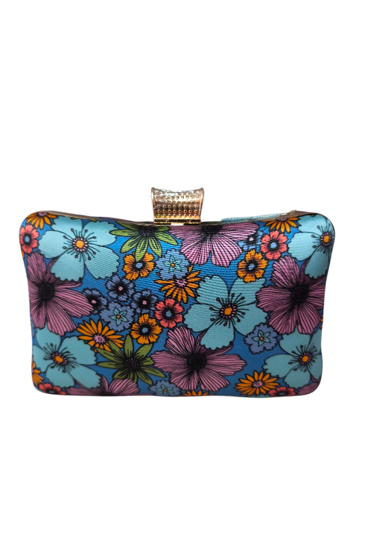 Clutch Begonia Azules y Morados