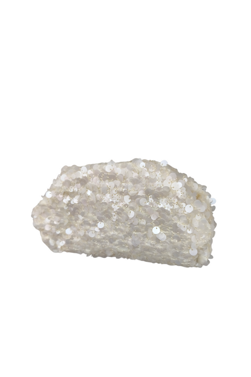 Clutch Lentejuelas Blanco