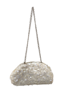 Clutch Lentejuelas Blanco
