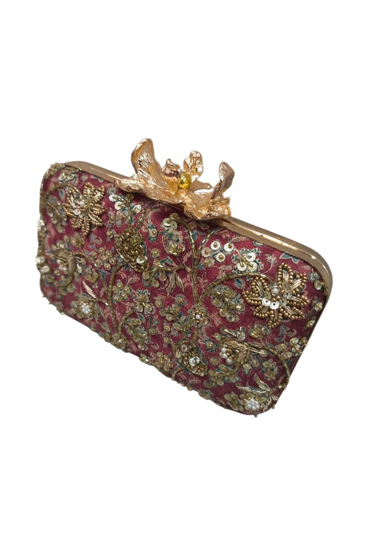Clutch Flor Garra Ramillete Caldera