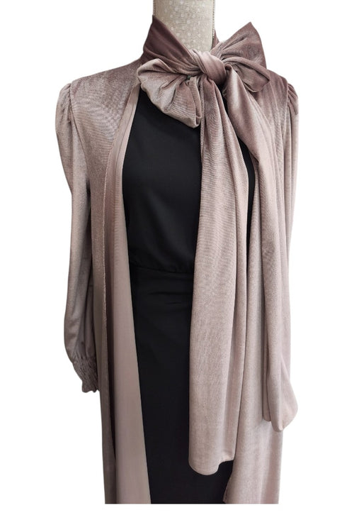 Kaftan Terciopelo Fular Nude