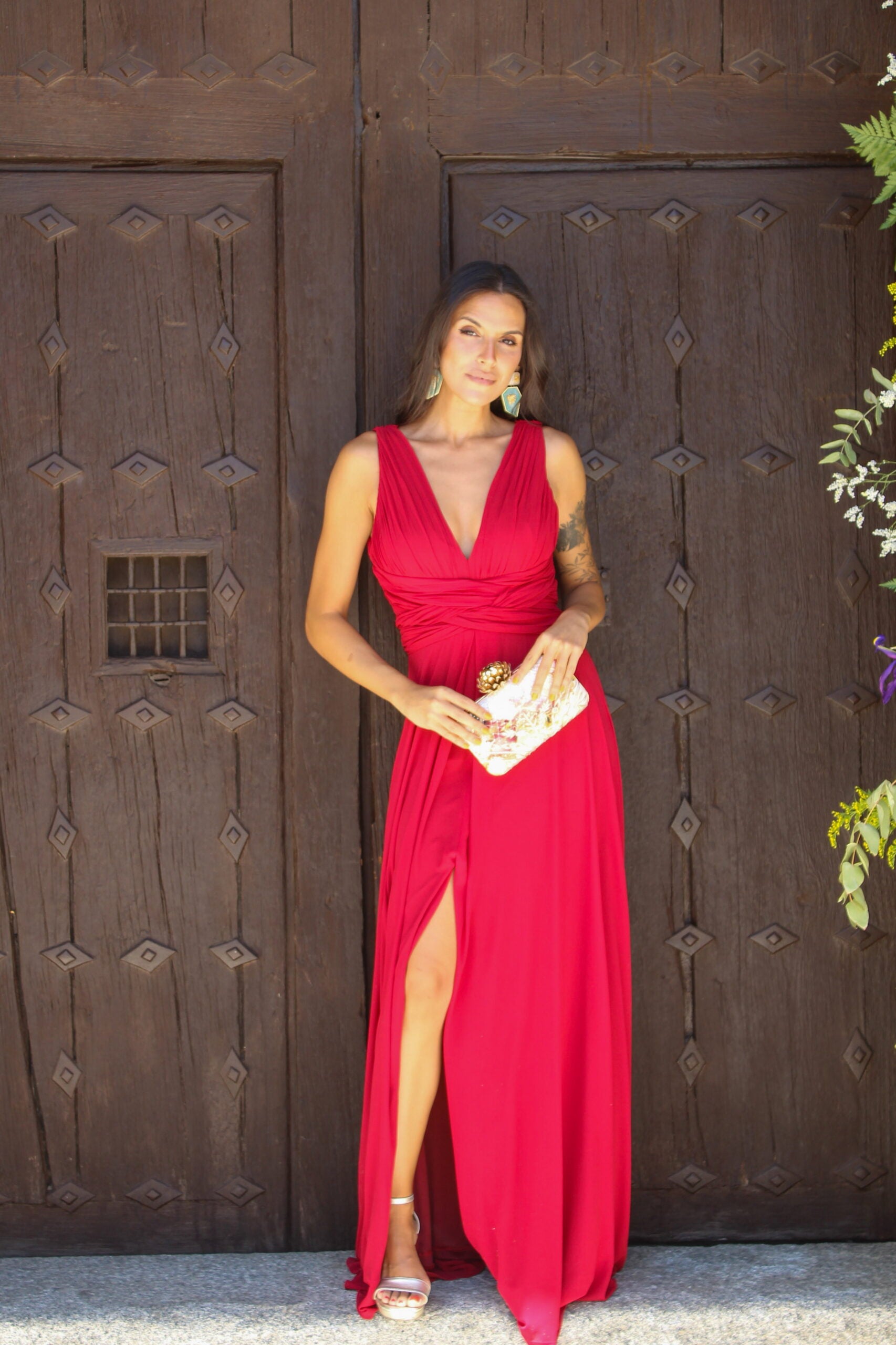 Vestido Aneta Granate