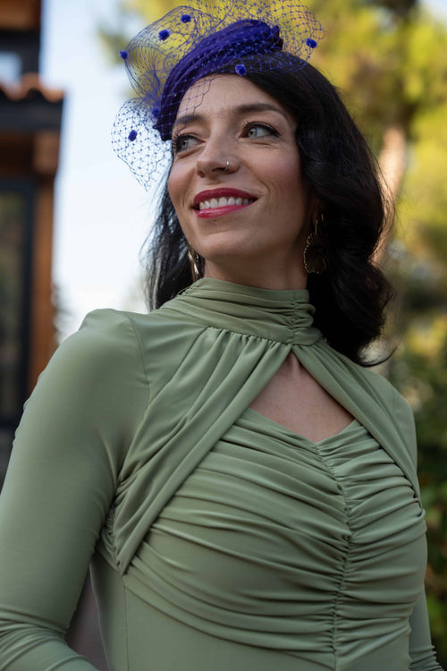 Tocado Penélope Morado