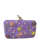 Clutch Real Jardín Pájaro Malva