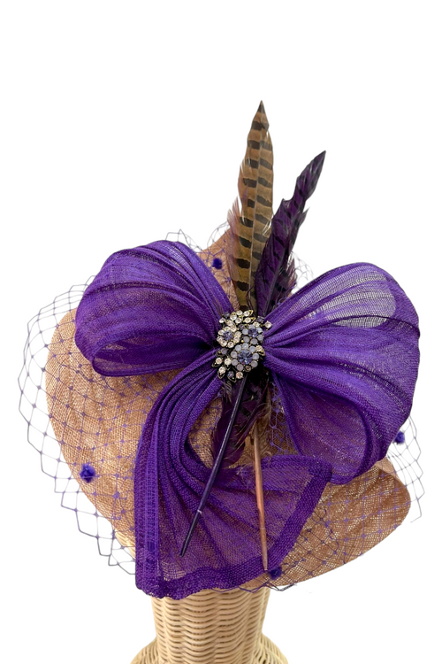 Tocado Alicia Morado