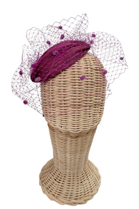Tocado Penélope Buganvilla/Vino