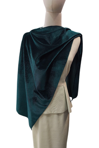 Capa Terciopelo Verde Botella