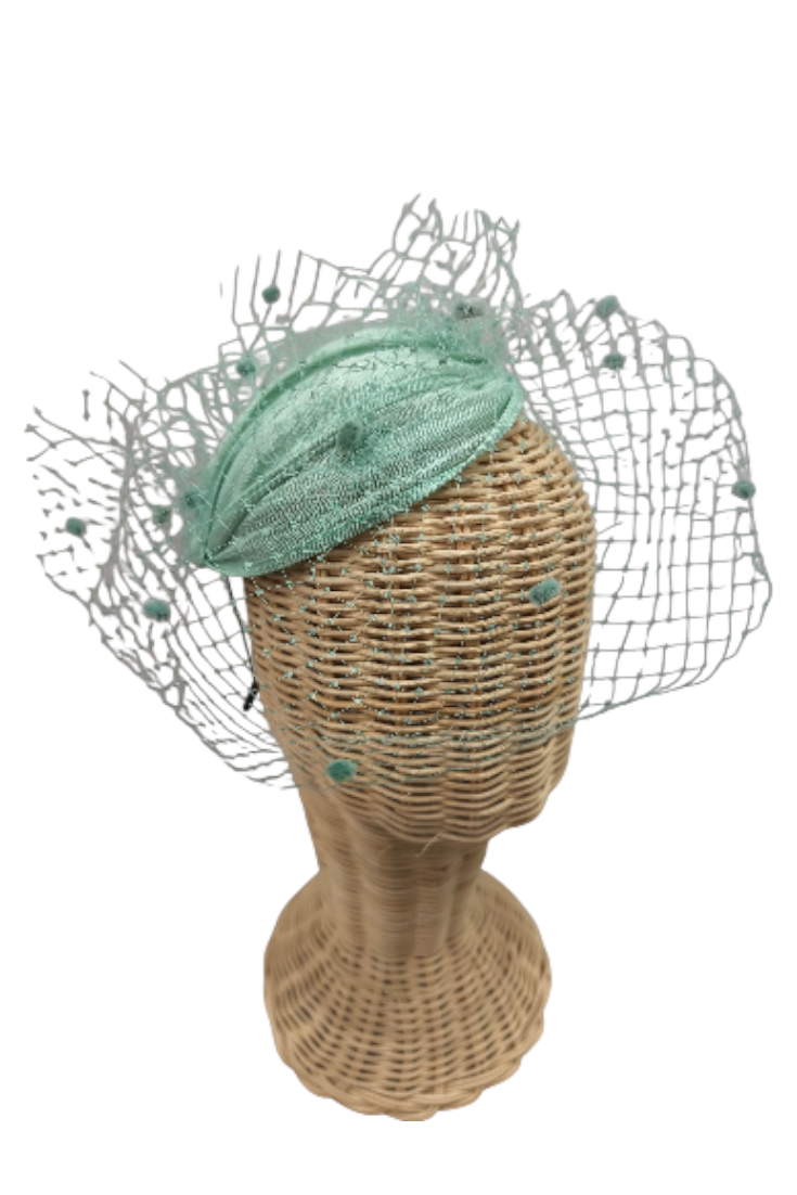 Tocado Penélope Verde Agua