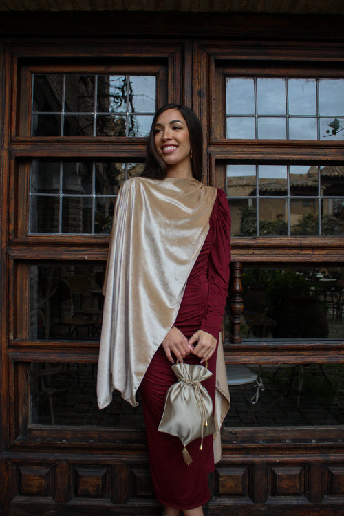 Capa Terciopelo Beige