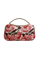 Clutch Curva Asa Brocado Rosa